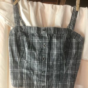 Plaid Hollister Crop Top